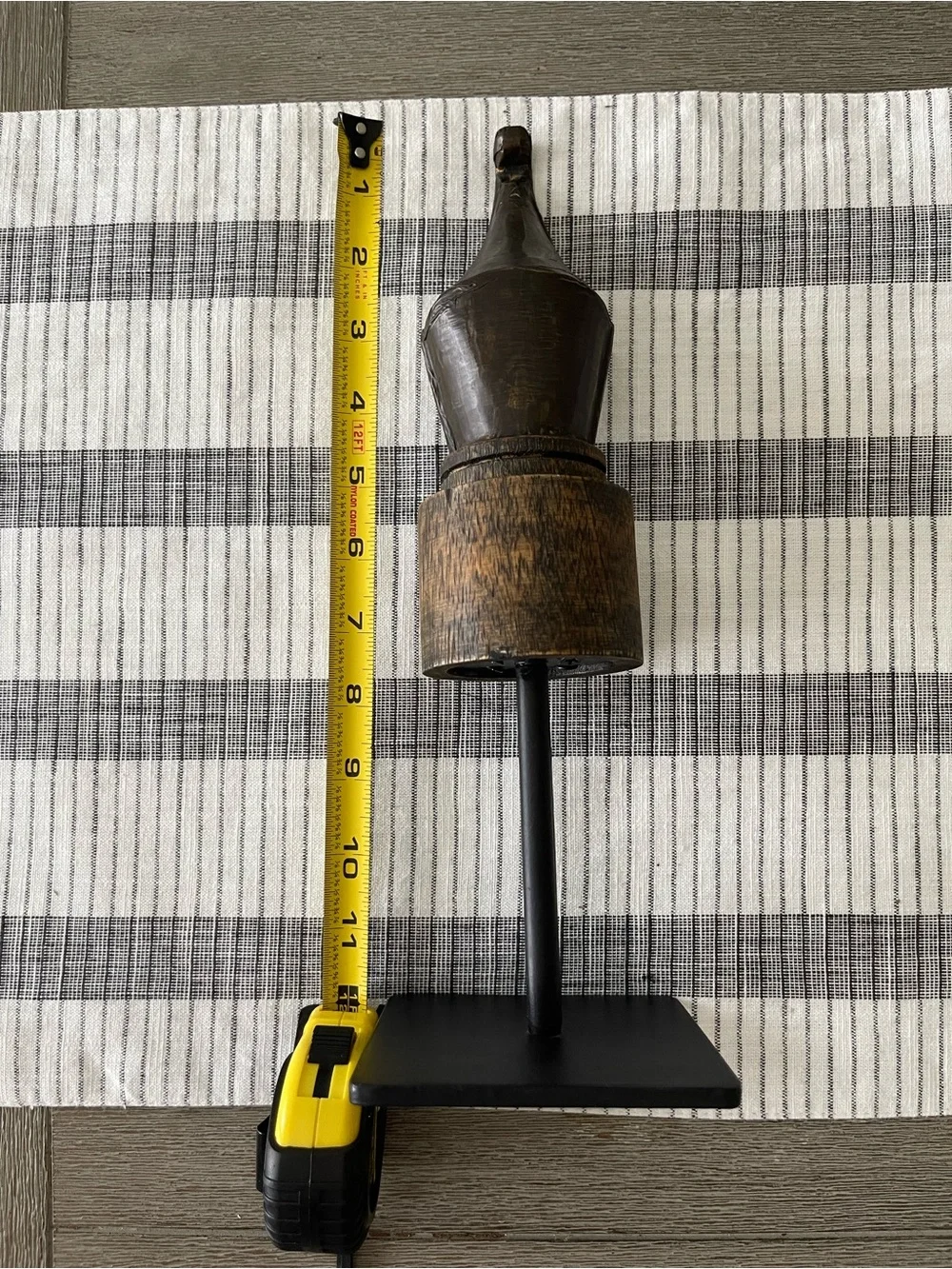 Pottery Barn Handcrafted Black and Brown Home Decoration
